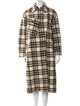 Étoile Isabel Marant Wool Plaid Print Coat