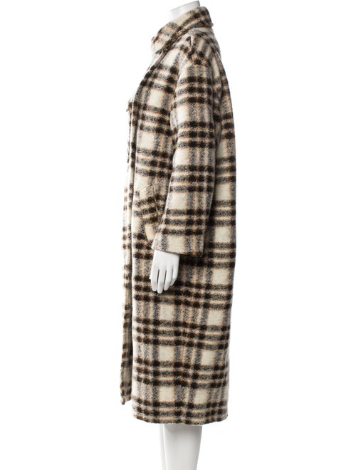 Étoile Isabel Marant Wool Plaid Print Coat