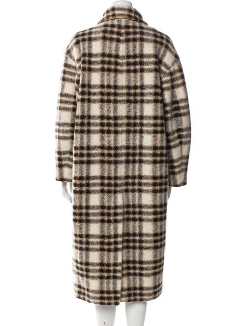 Étoile Isabel Marant Wool Plaid Print Coat