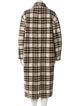 Étoile Isabel Marant Wool Plaid Print Coat