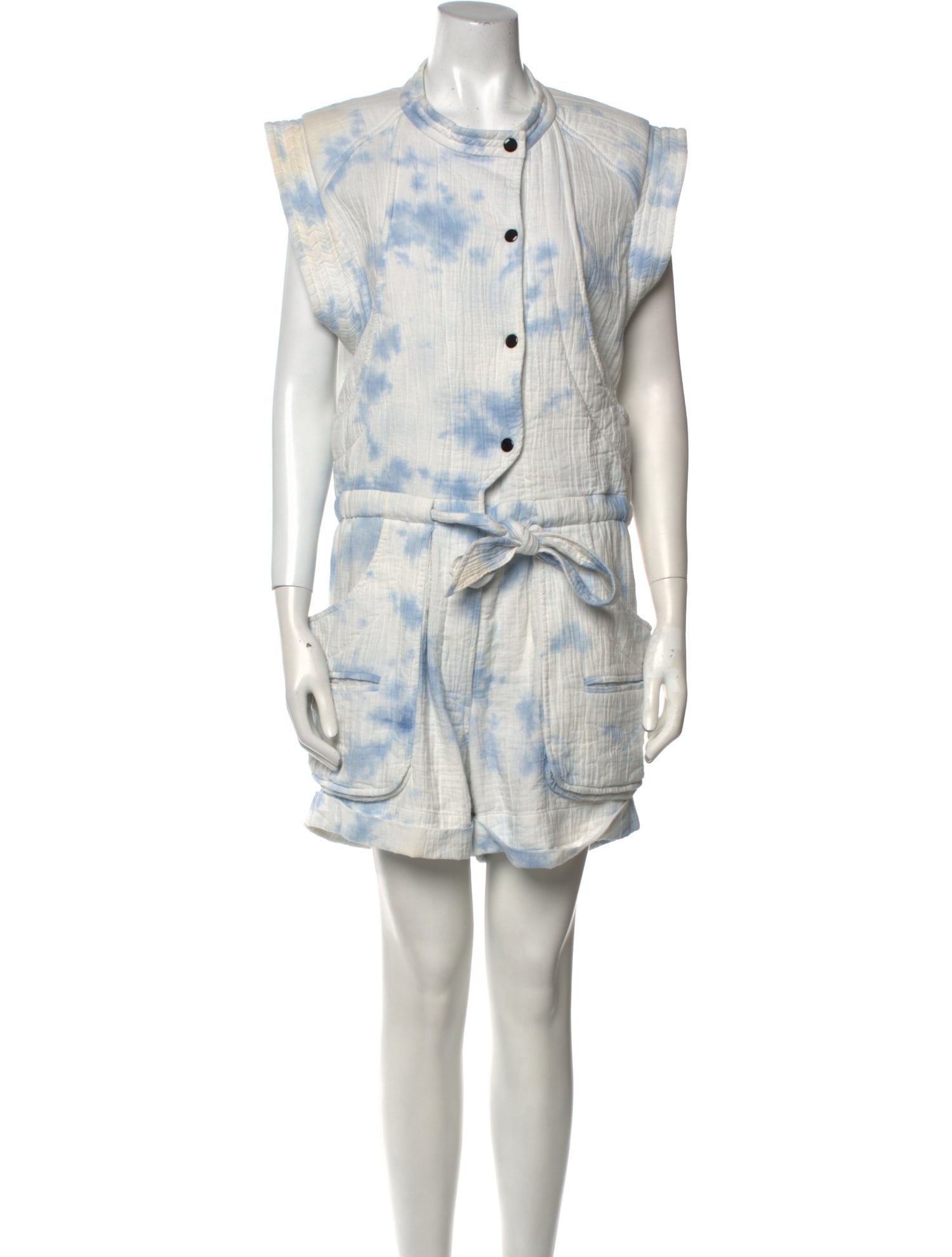 Étoile Isabel Marant Tie-Dye Print Crew Neck Romper