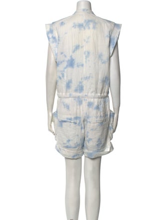 Étoile Isabel Marant Tie-Dye Print Crew Neck Romper