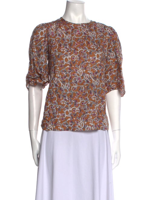Étoile Isabel Marant Linen Printed Blouse