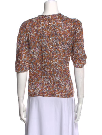 Étoile Isabel Marant Linen Printed Blouse
