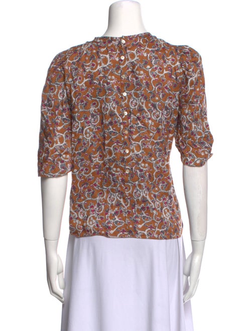 Étoile Isabel Marant Linen Printed Blouse