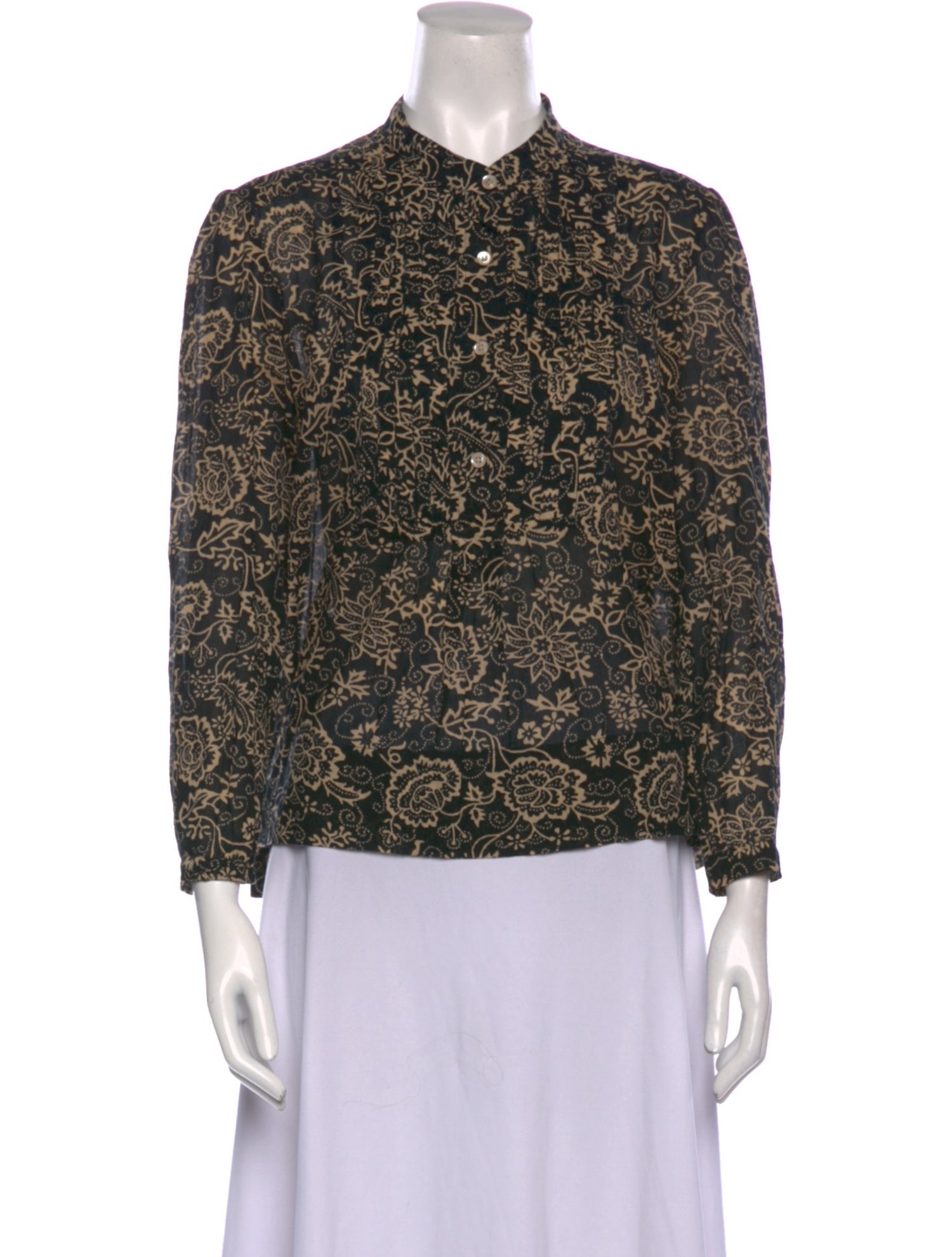 Étoile Isabel Marant Printed Mock Neck Blouse