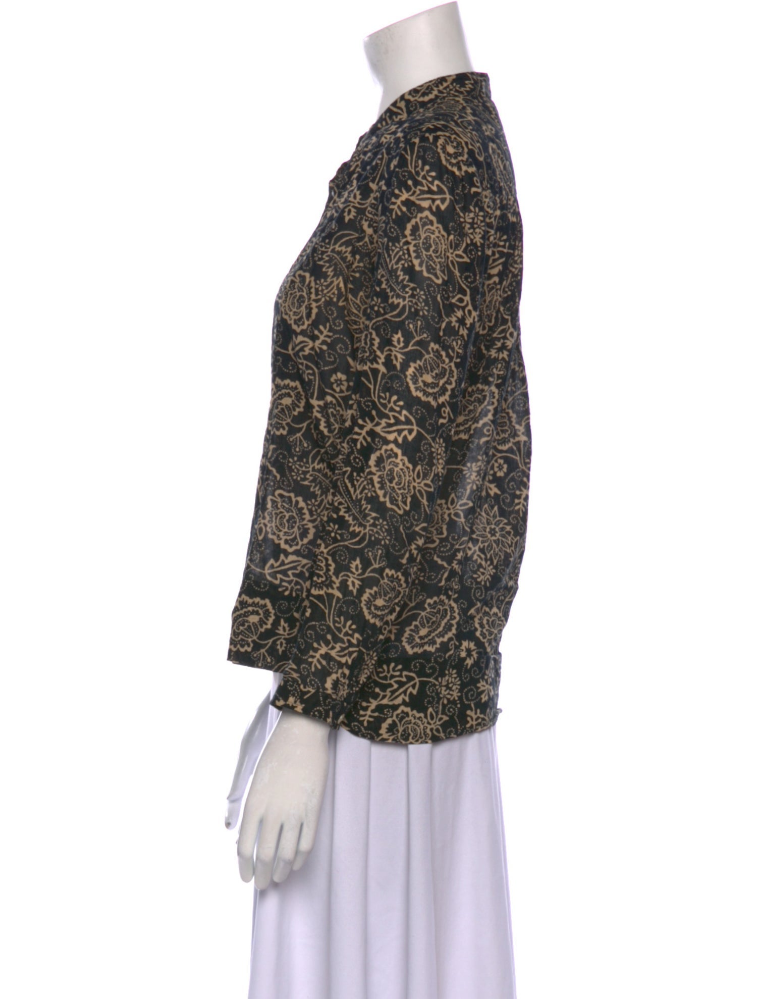 Étoile Isabel Marant Printed Mock Neck Blouse