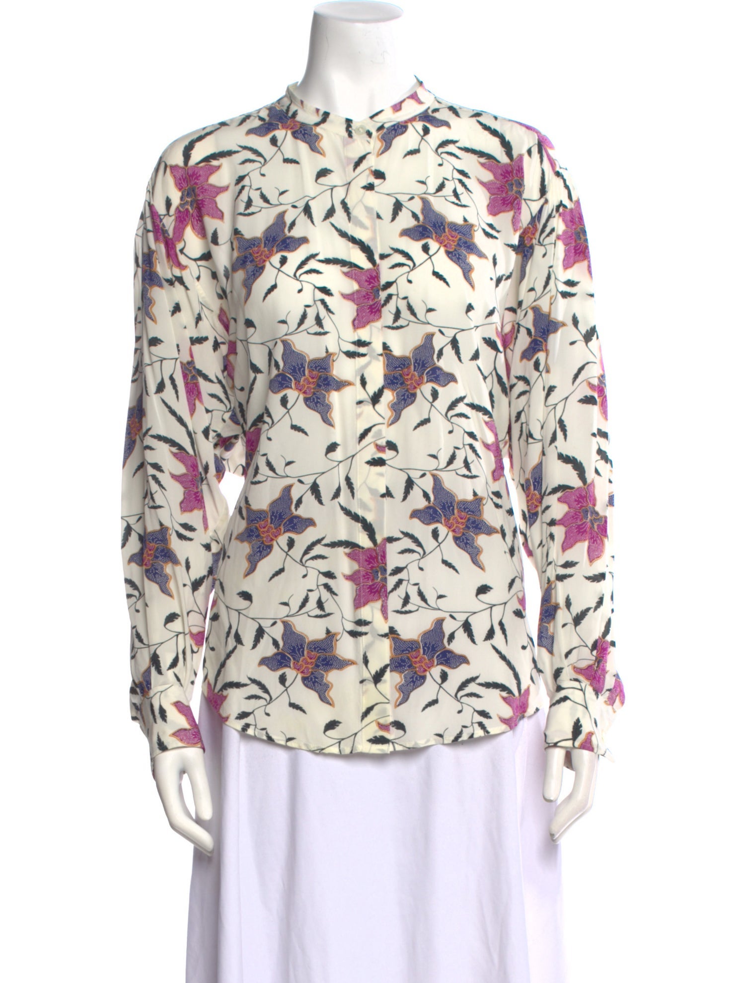 Étoile Isabel Marant Floral Print Crew Neck Blouse