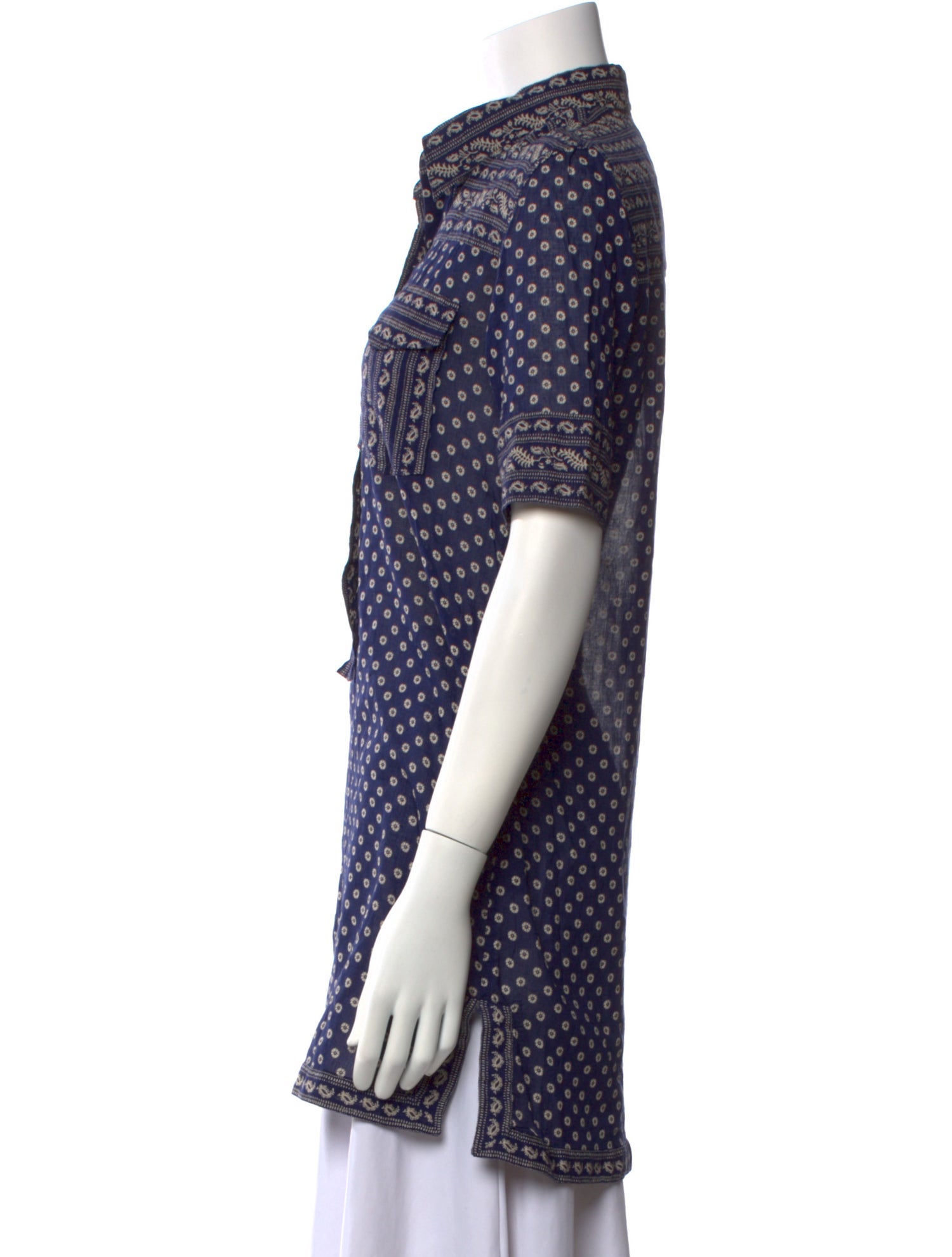 Étoile Isabel Marant Polka Dot Print Short Sleeve Tunic