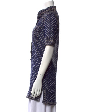 Étoile Isabel Marant Polka Dot Print Short Sleeve Tunic