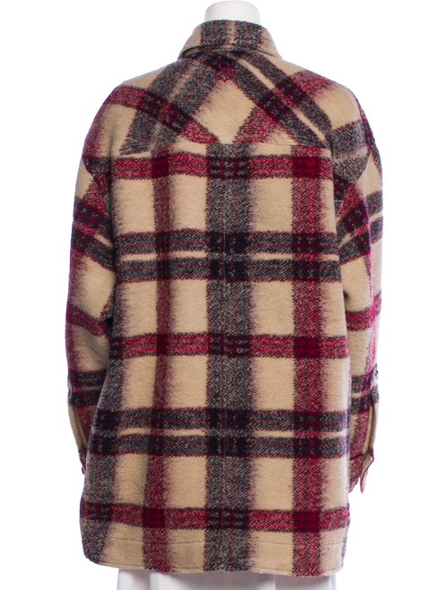 Étoile Isabel Marant Wool Plaid Print Coat