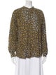 Étoile Isabel Marant Printed Mock Neck Blouse