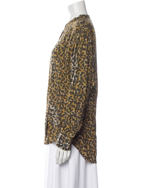 Étoile Isabel Marant Printed Mock Neck Blouse