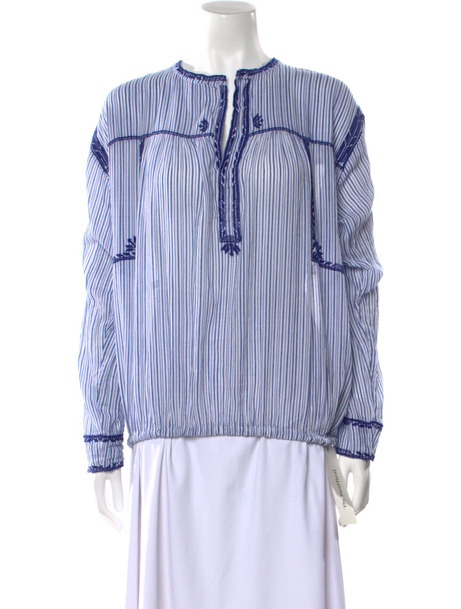Étoile Isabel Marant Striped Crew Neck Blouse