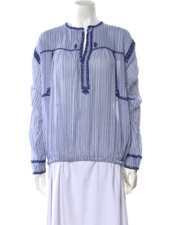 Étoile Isabel Marant Striped Crew Neck Blouse