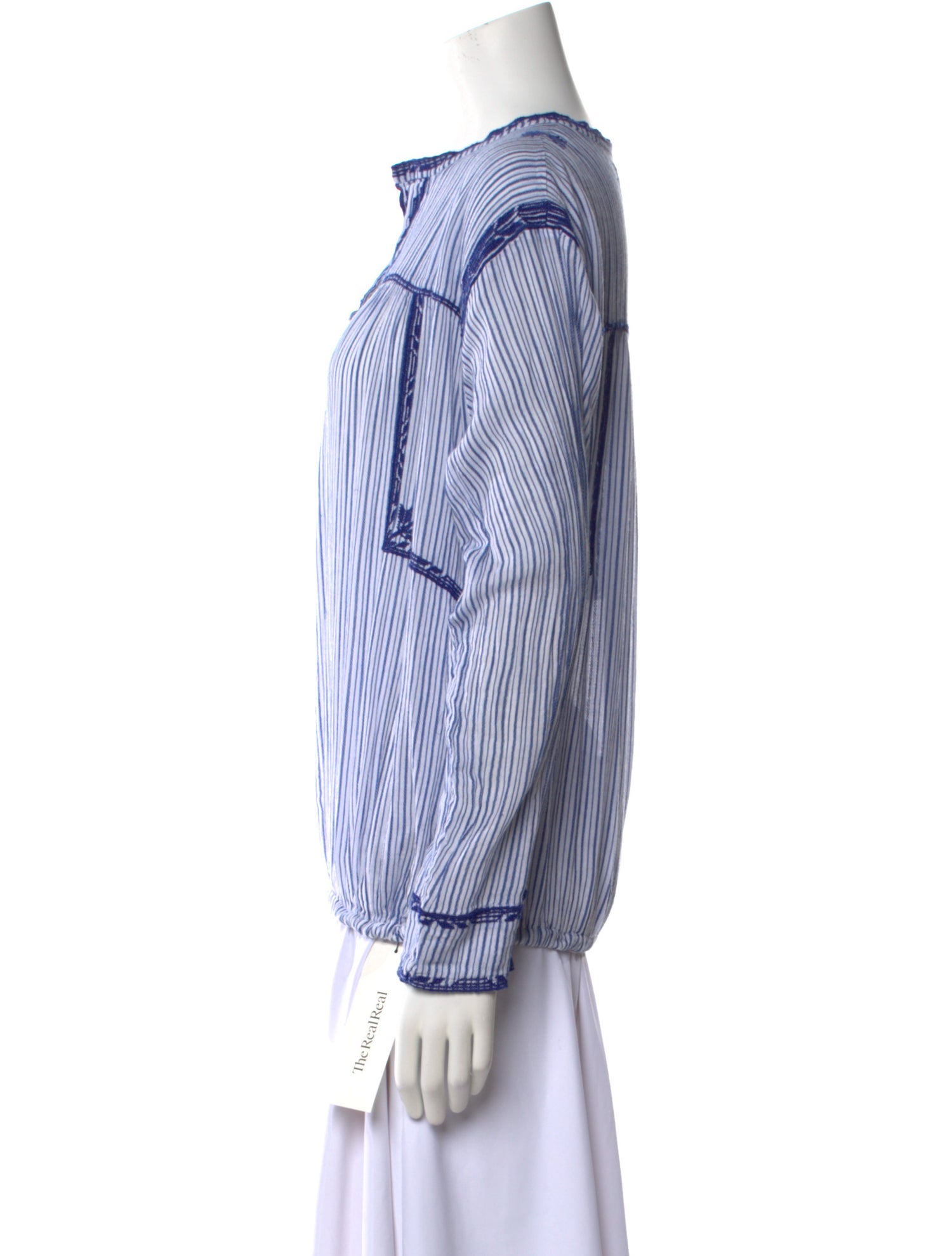 Étoile Isabel Marant Striped Crew Neck Blouse