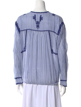 Étoile Isabel Marant Striped Crew Neck Blouse