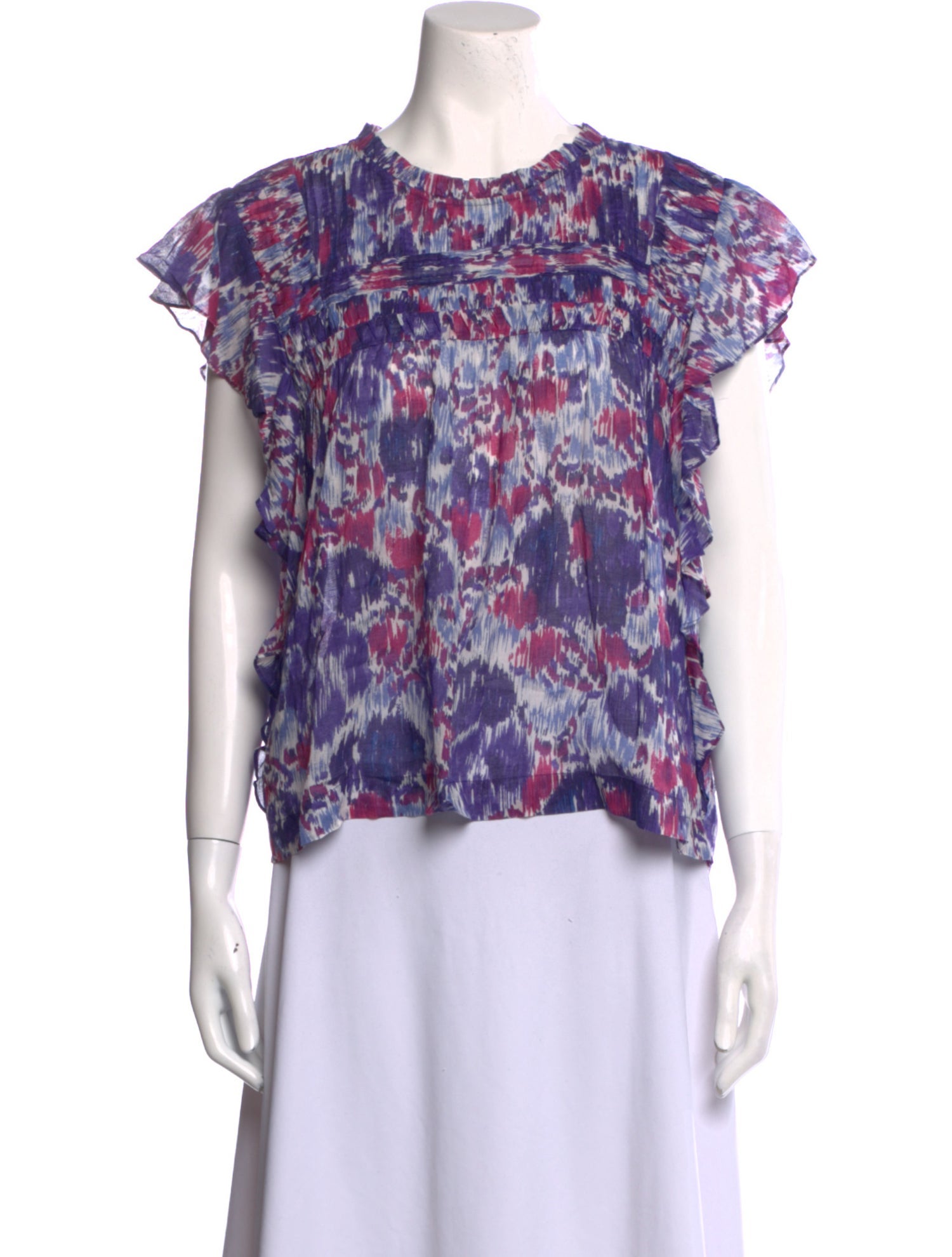 Étoile Isabel Marant Floral Print Crew Neck Blouse