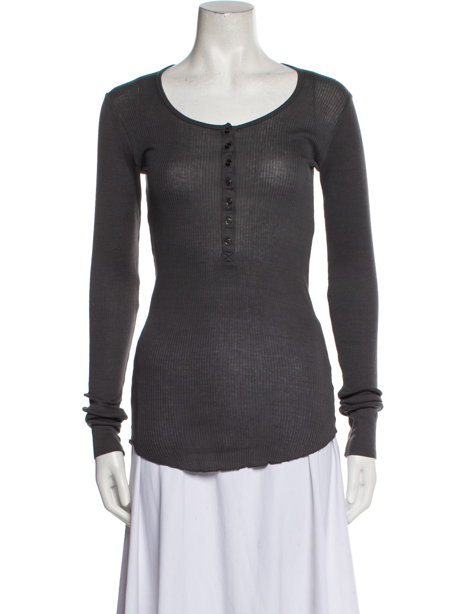 Étoile Isabel Marant Scoop Neck Long Sleeve Top