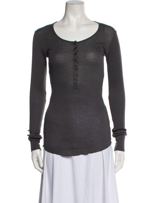 Étoile Isabel Marant Scoop Neck Long Sleeve Top