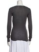 Étoile Isabel Marant Scoop Neck Long Sleeve Top