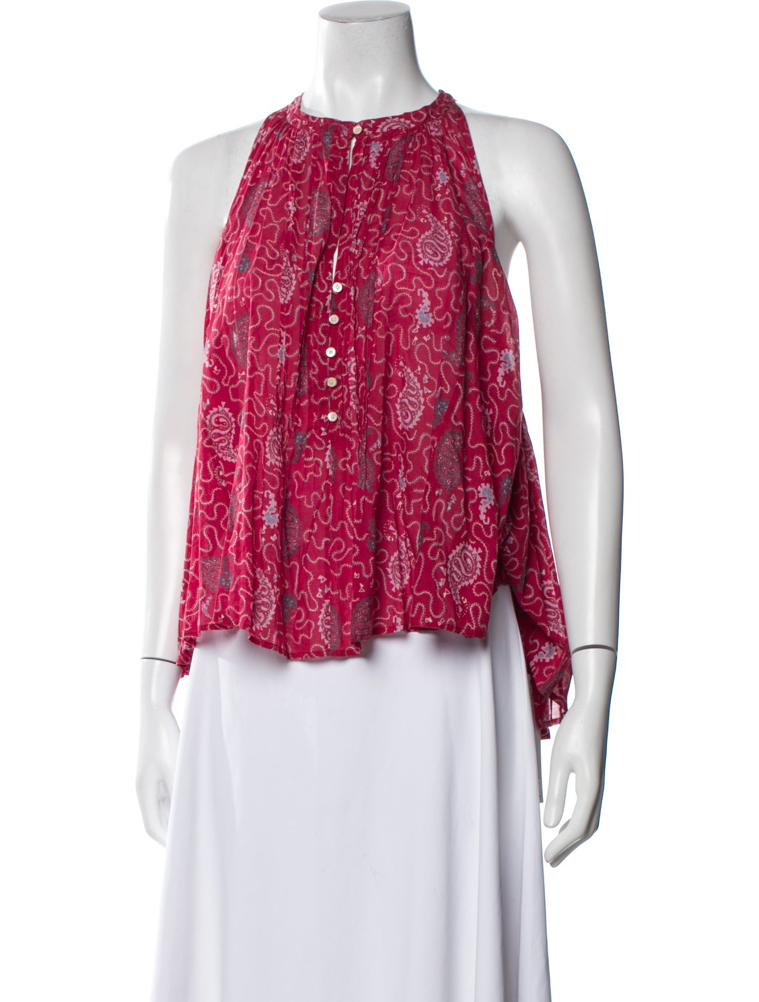 Étoile Isabel Marant Printed Halterneck Blouse