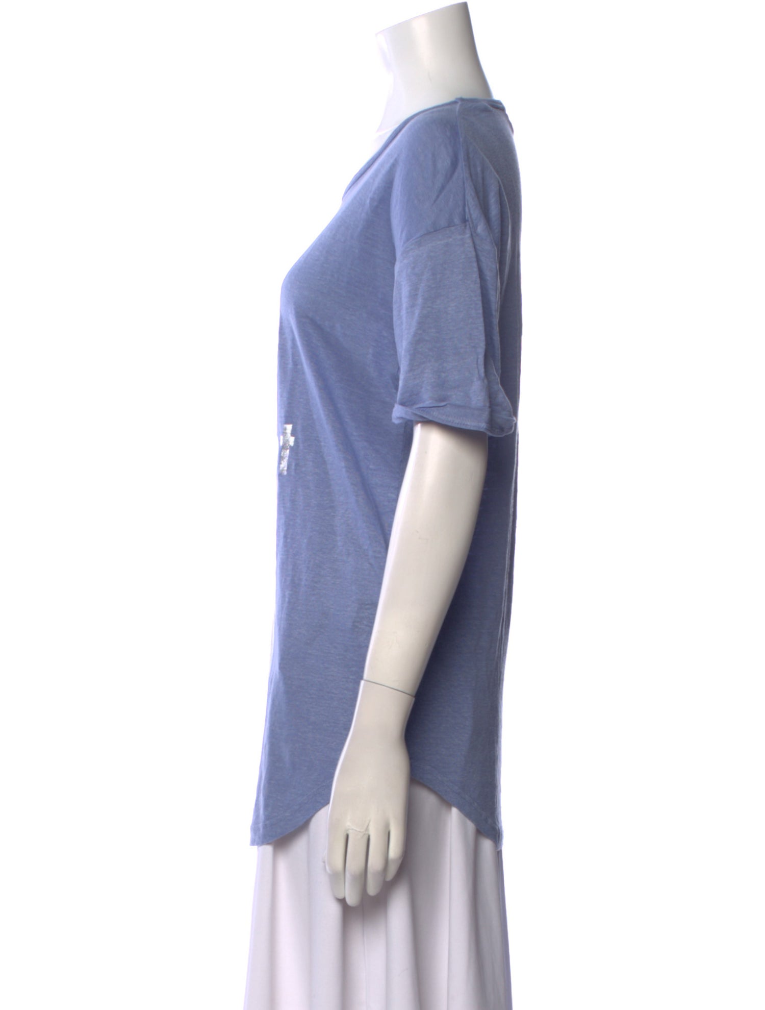 Étoile Isabel Marant Linen Graphic Print T-Shirt