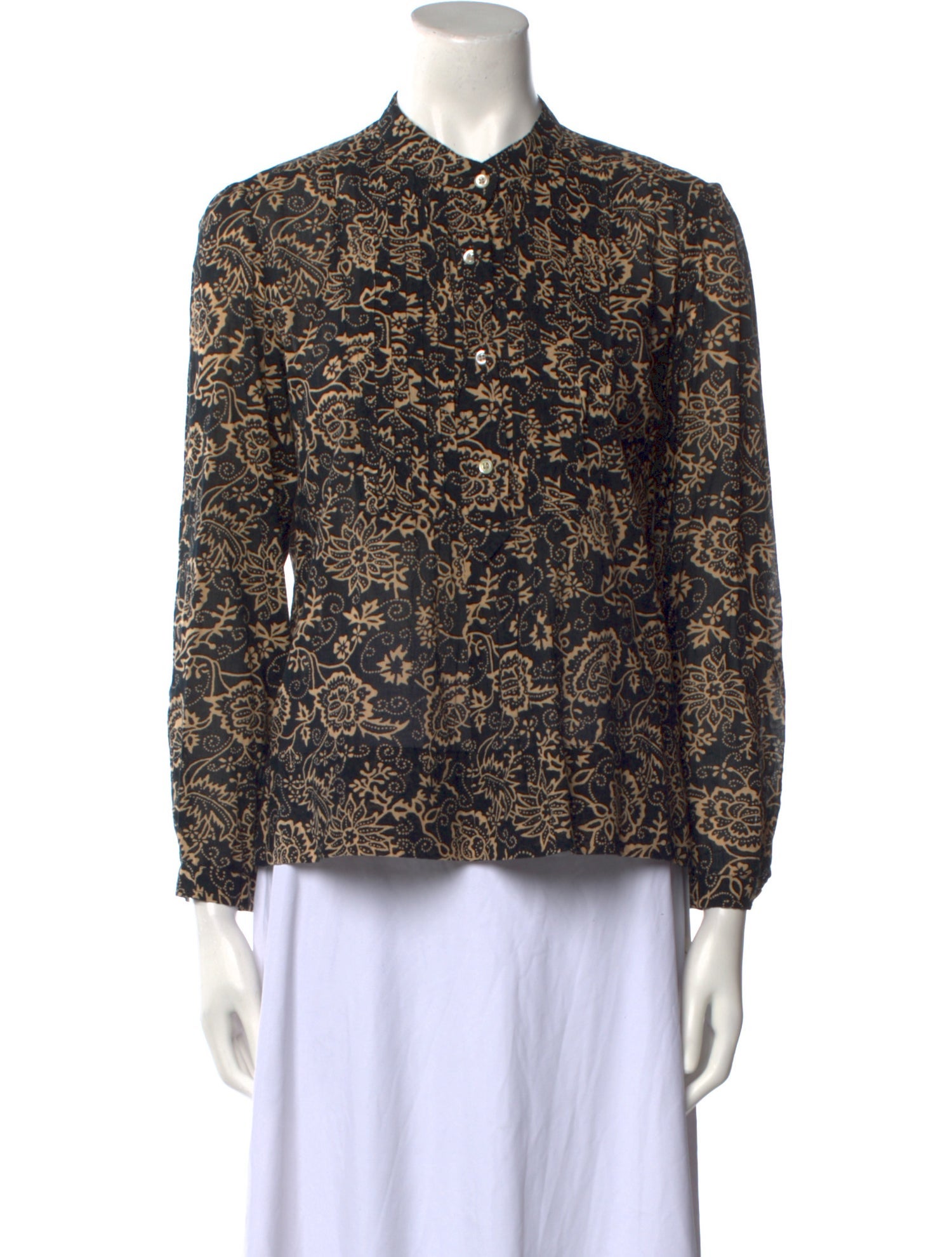 Étoile Isabel Marant Printed Mock Neck Blouse