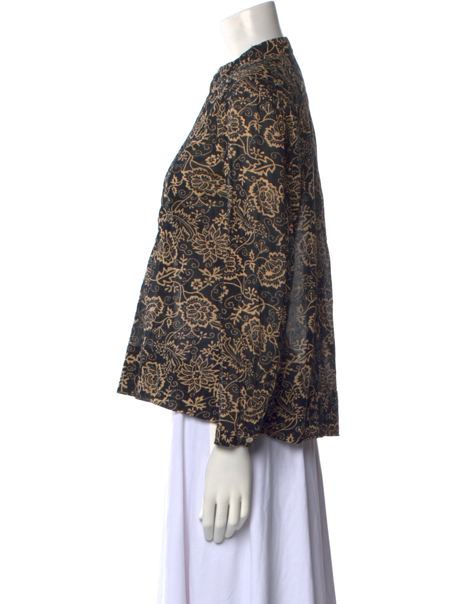 Étoile Isabel Marant Printed Mock Neck Blouse