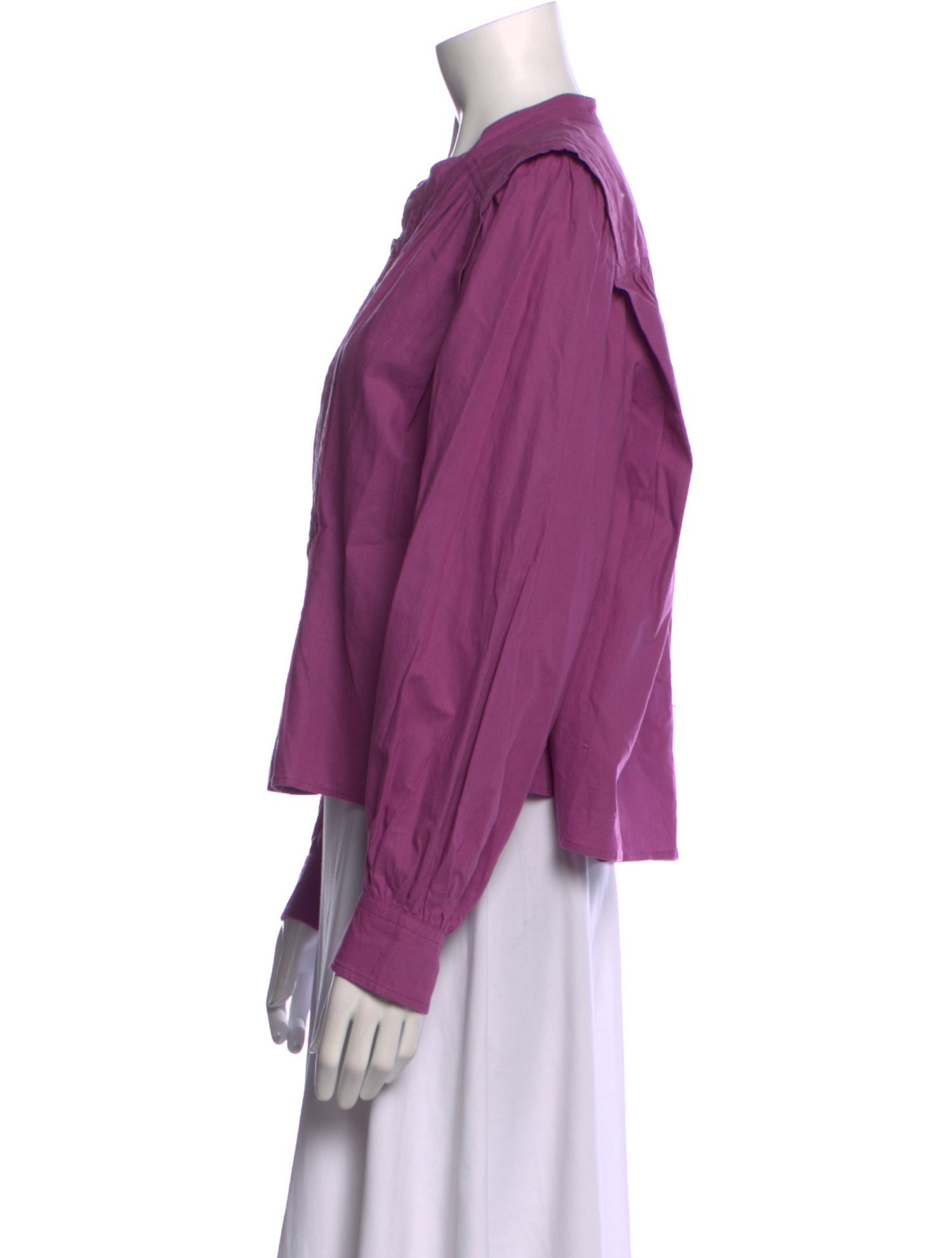 Étoile Isabel Marant Mock Neck Long Sleeve Button-Up Top w/ Tags