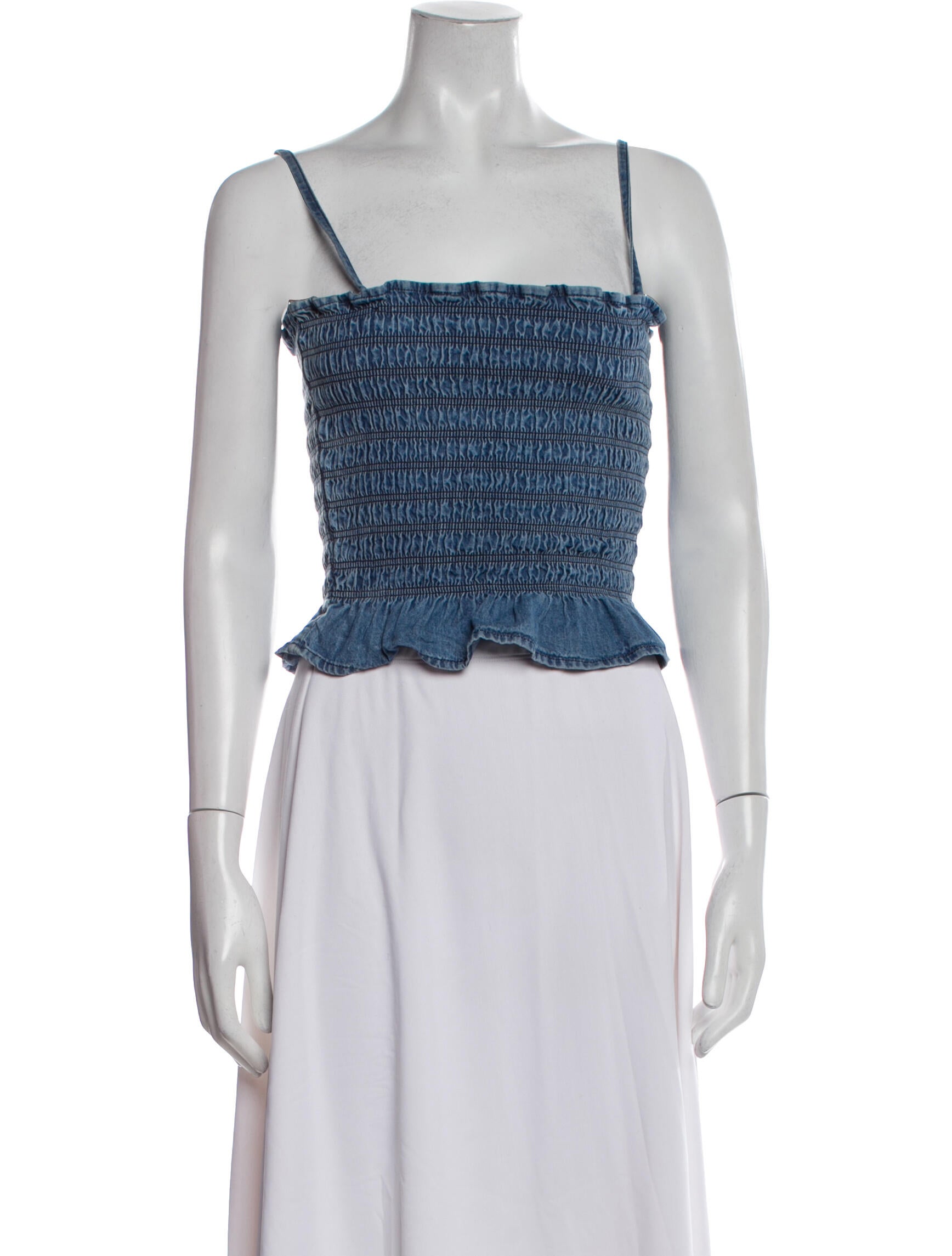 Étoile Isabel Marant Printed Square Neckline Crop Top