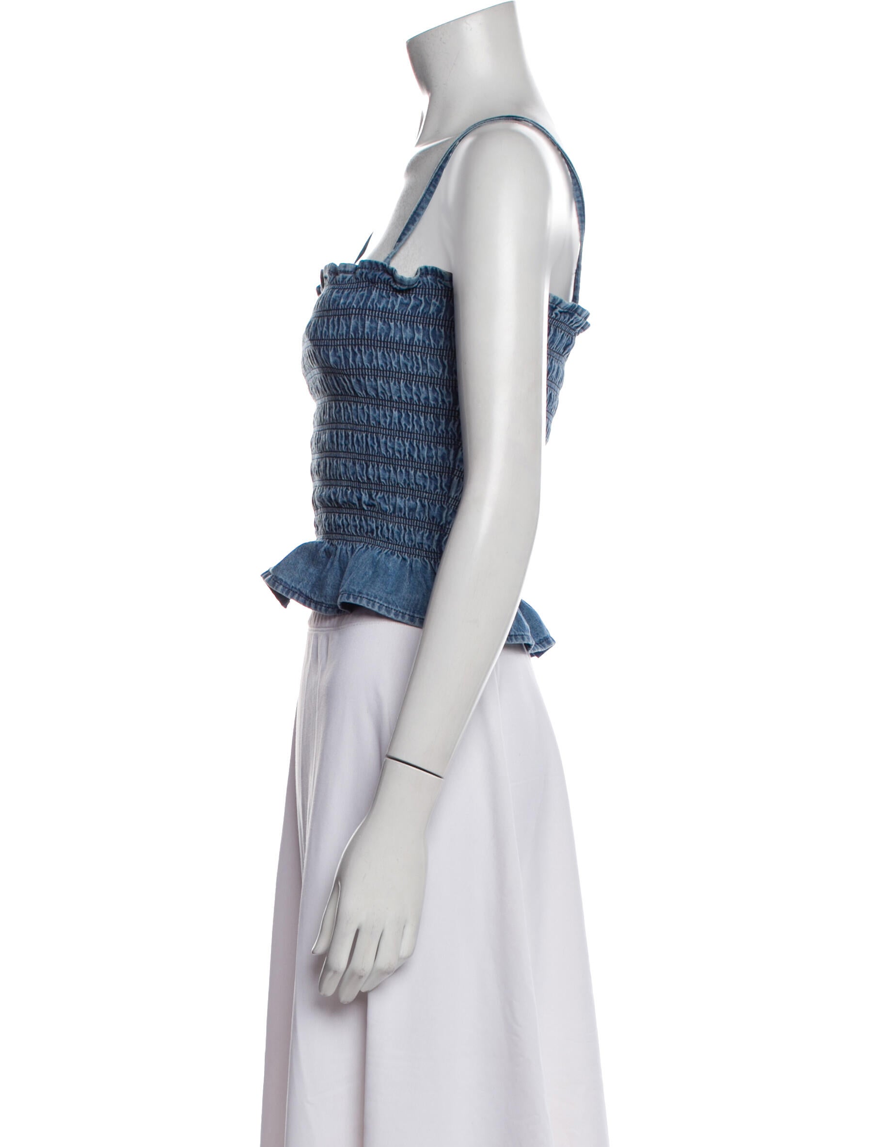 Étoile Isabel Marant Printed Square Neckline Crop Top