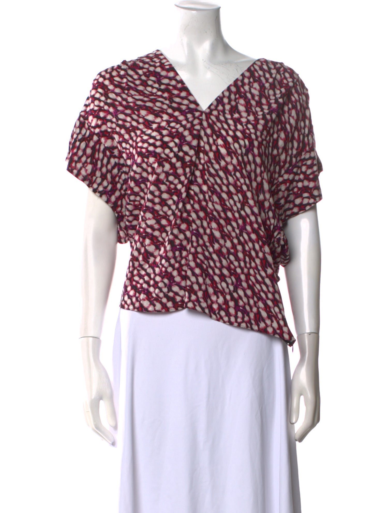 Étoile Isabel Marant Printed V-Neck Crop Top w/ Tags