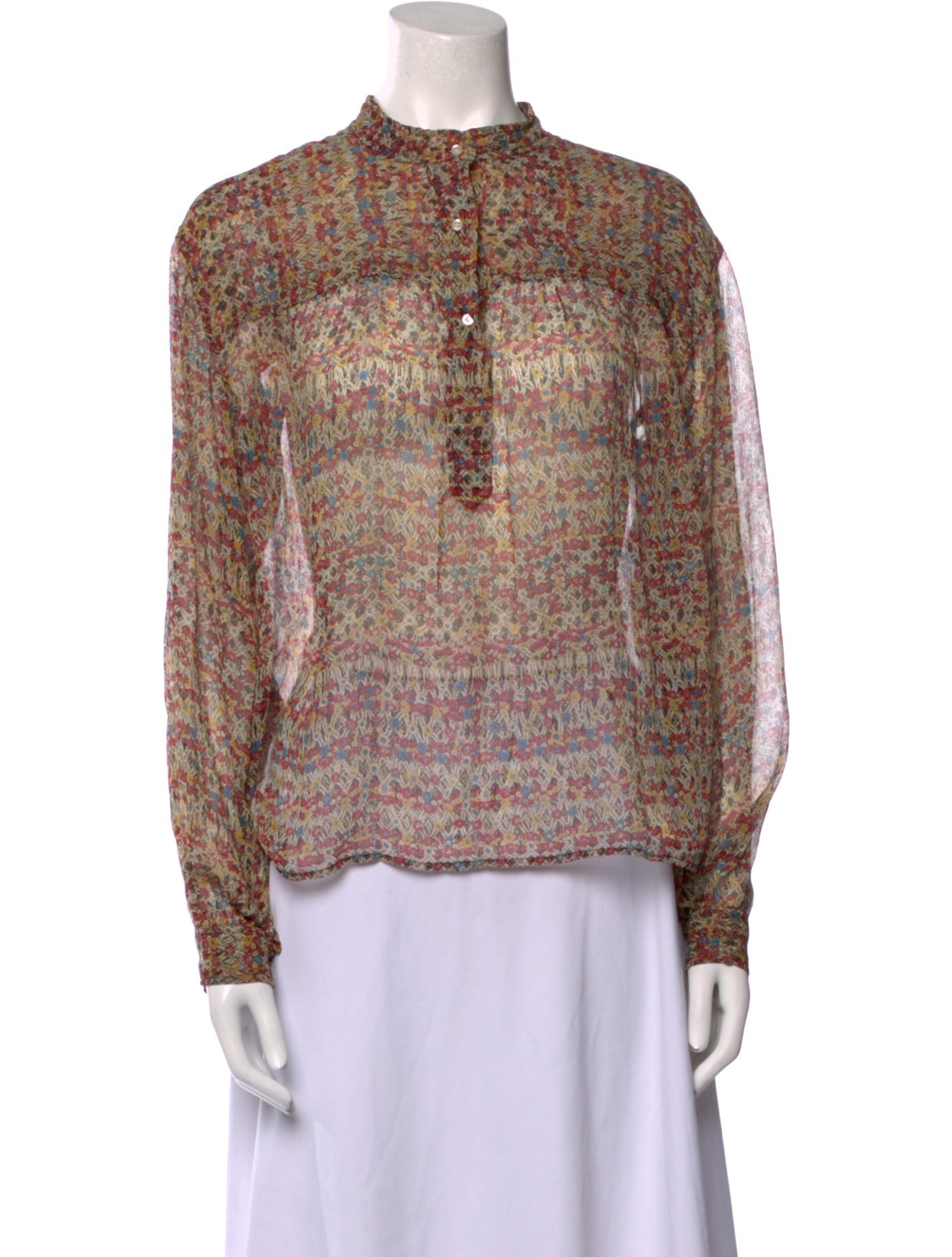 Étoile Isabel Marant Silk Floral Print Blouse