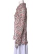 Étoile Isabel Marant Floral Print Long Sleeve Button-Up Top