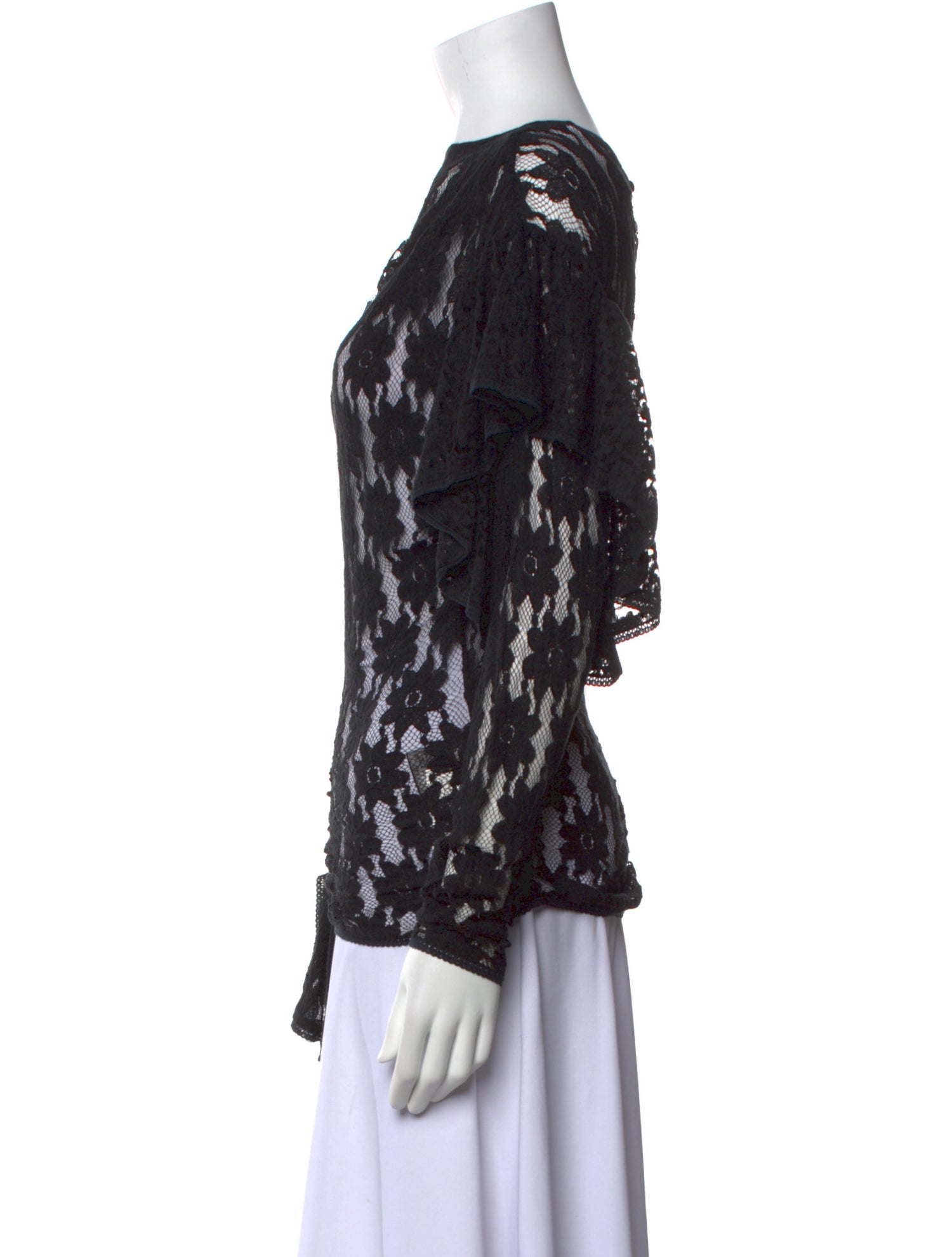 Étoile Isabel Marant Lace Pattern Bateau Neckline Blouse