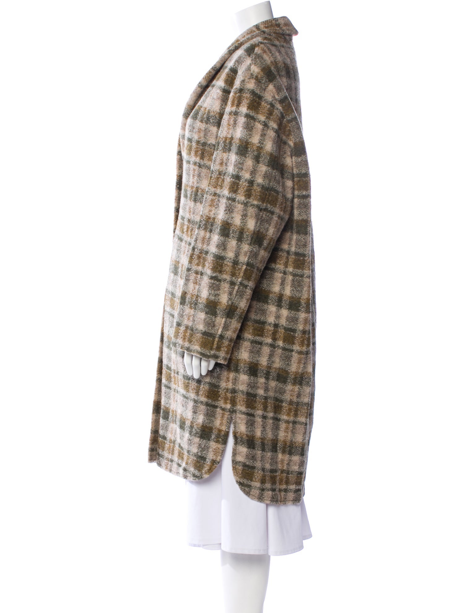 Étoile Isabel Marant Wool Plaid Print Coat w/ Tags