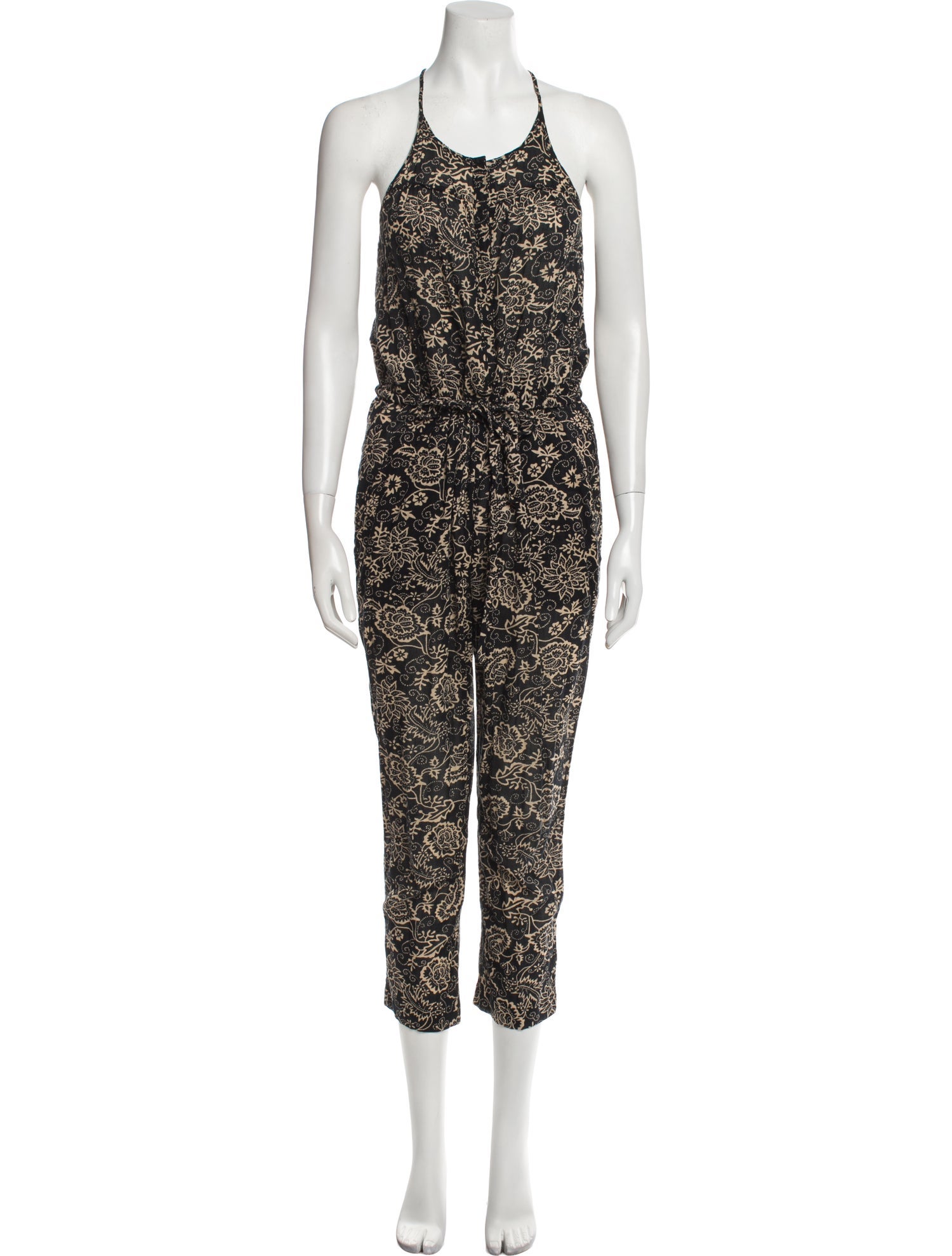 Étoile Isabel Marant Floral Print Scoop Neck Jumpsuit