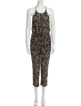 Étoile Isabel Marant Floral Print Scoop Neck Jumpsuit