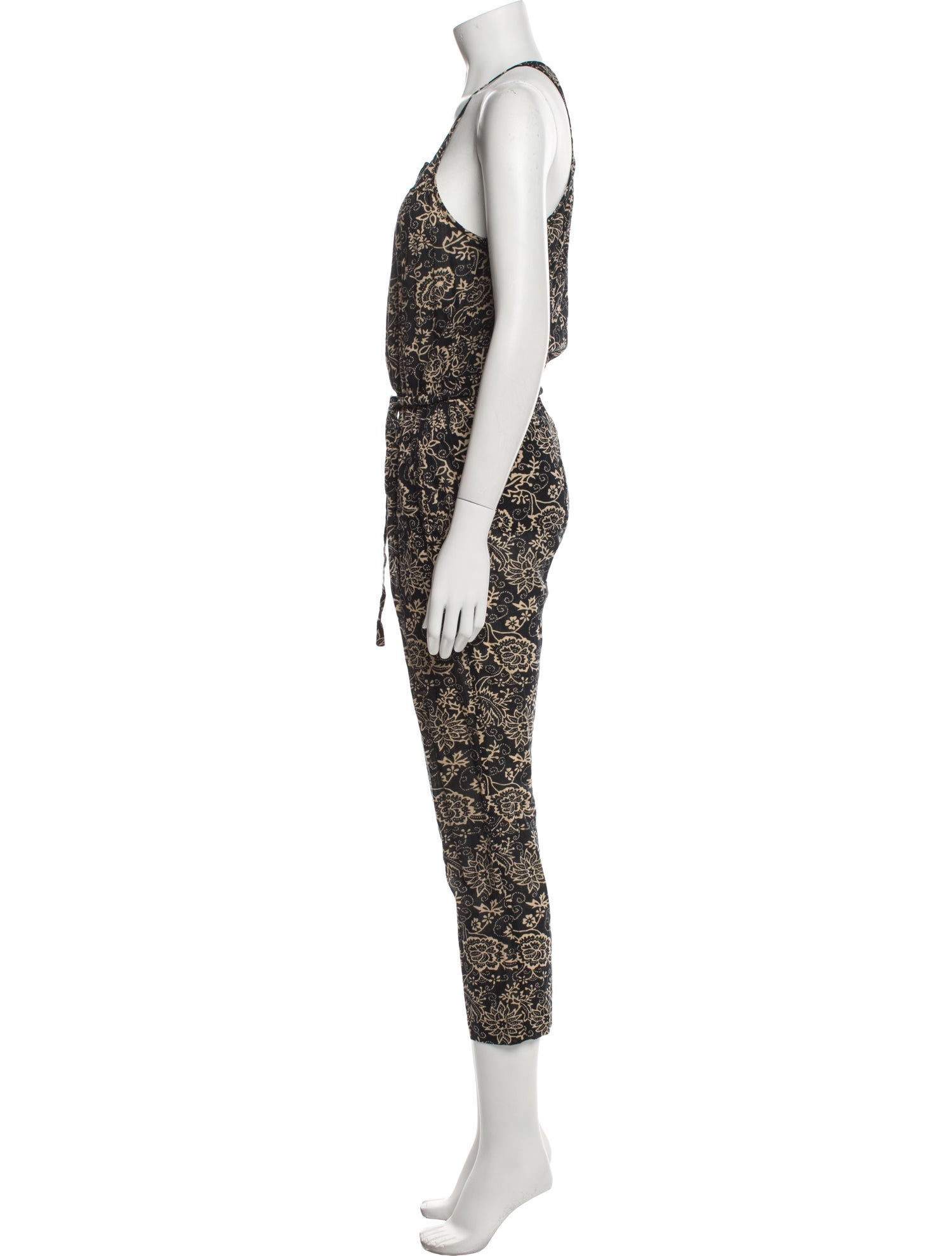 Étoile Isabel Marant Floral Print Scoop Neck Jumpsuit
