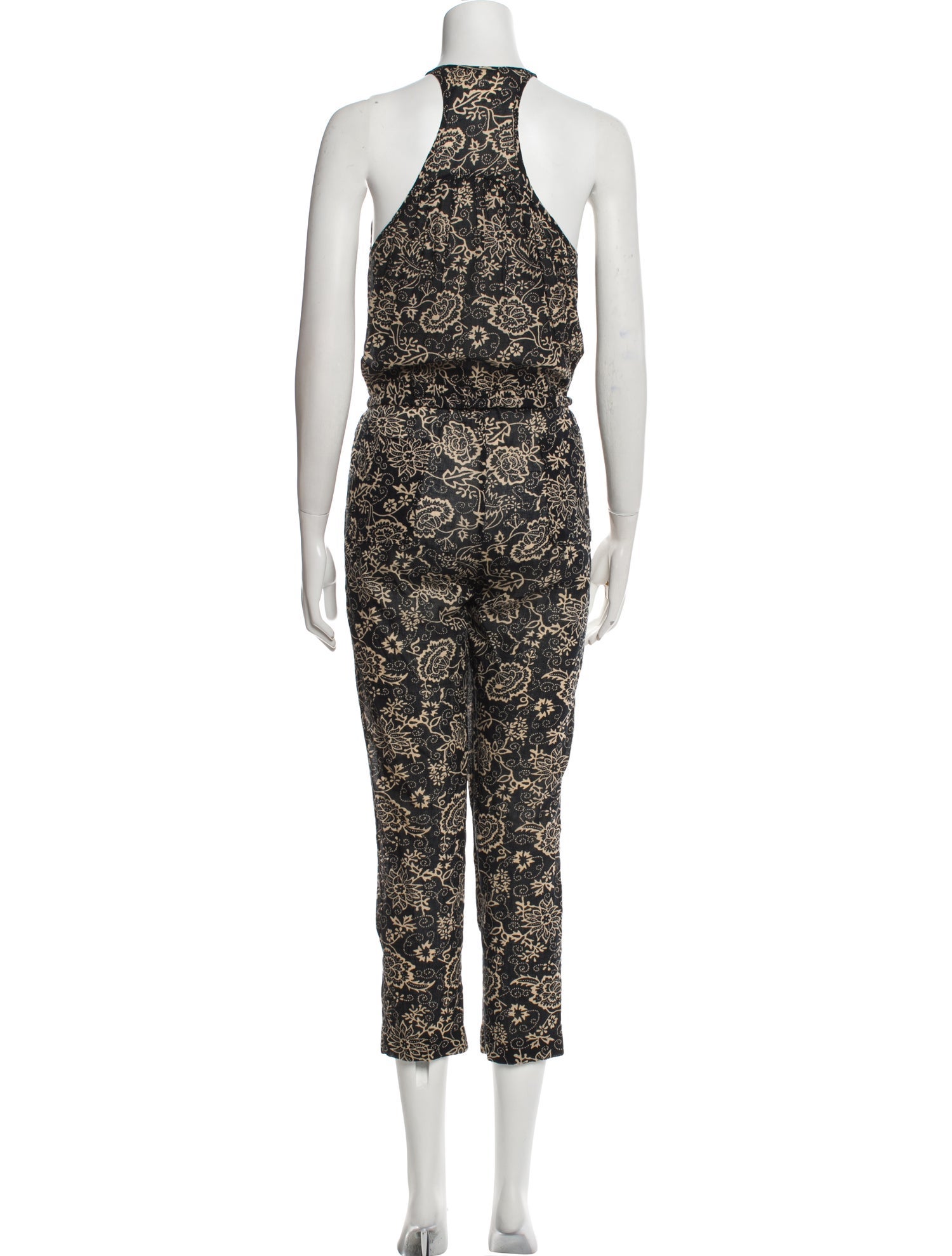 Étoile Isabel Marant Floral Print Scoop Neck Jumpsuit