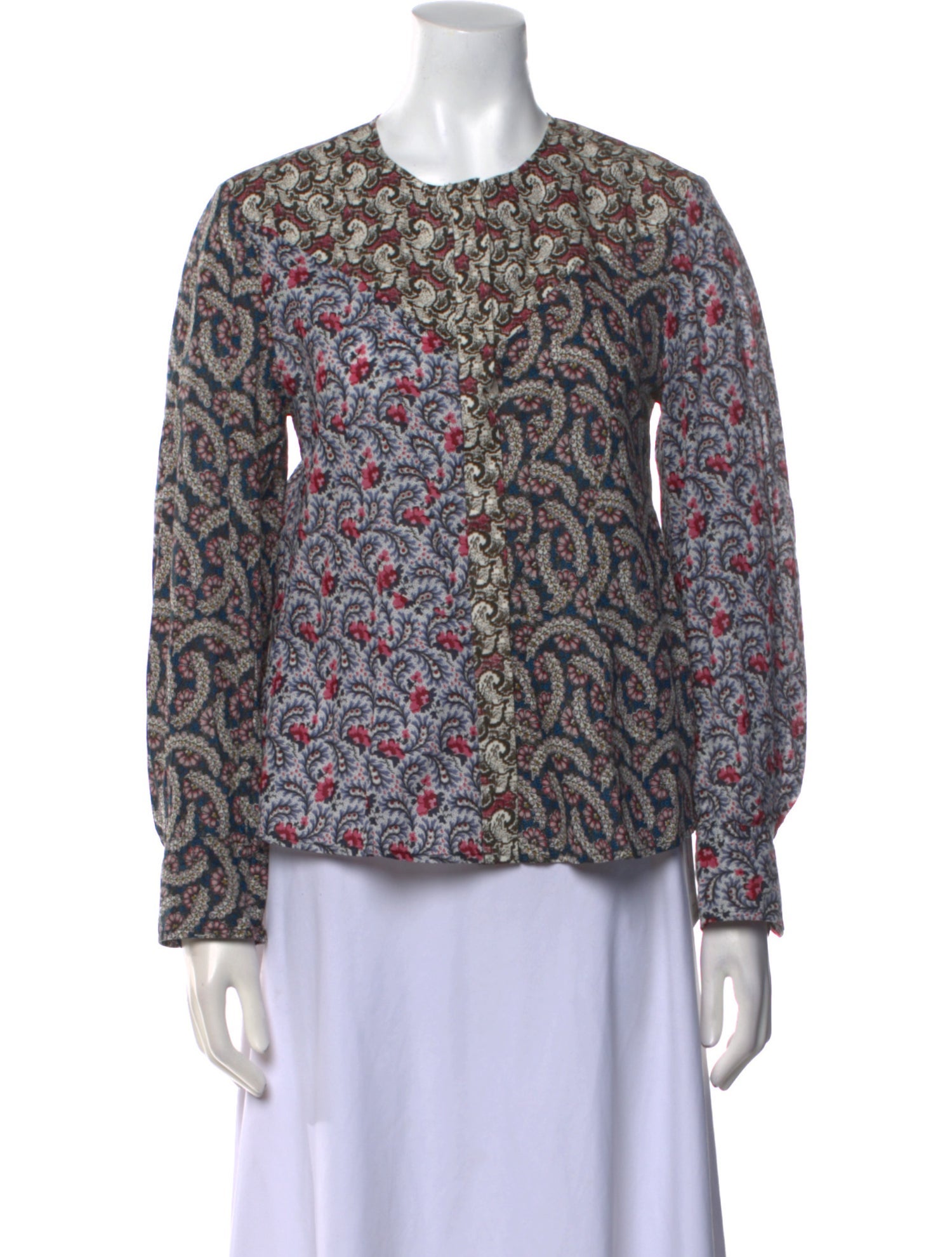 Étoile Isabel Marant Printed Crew Neck Blouse