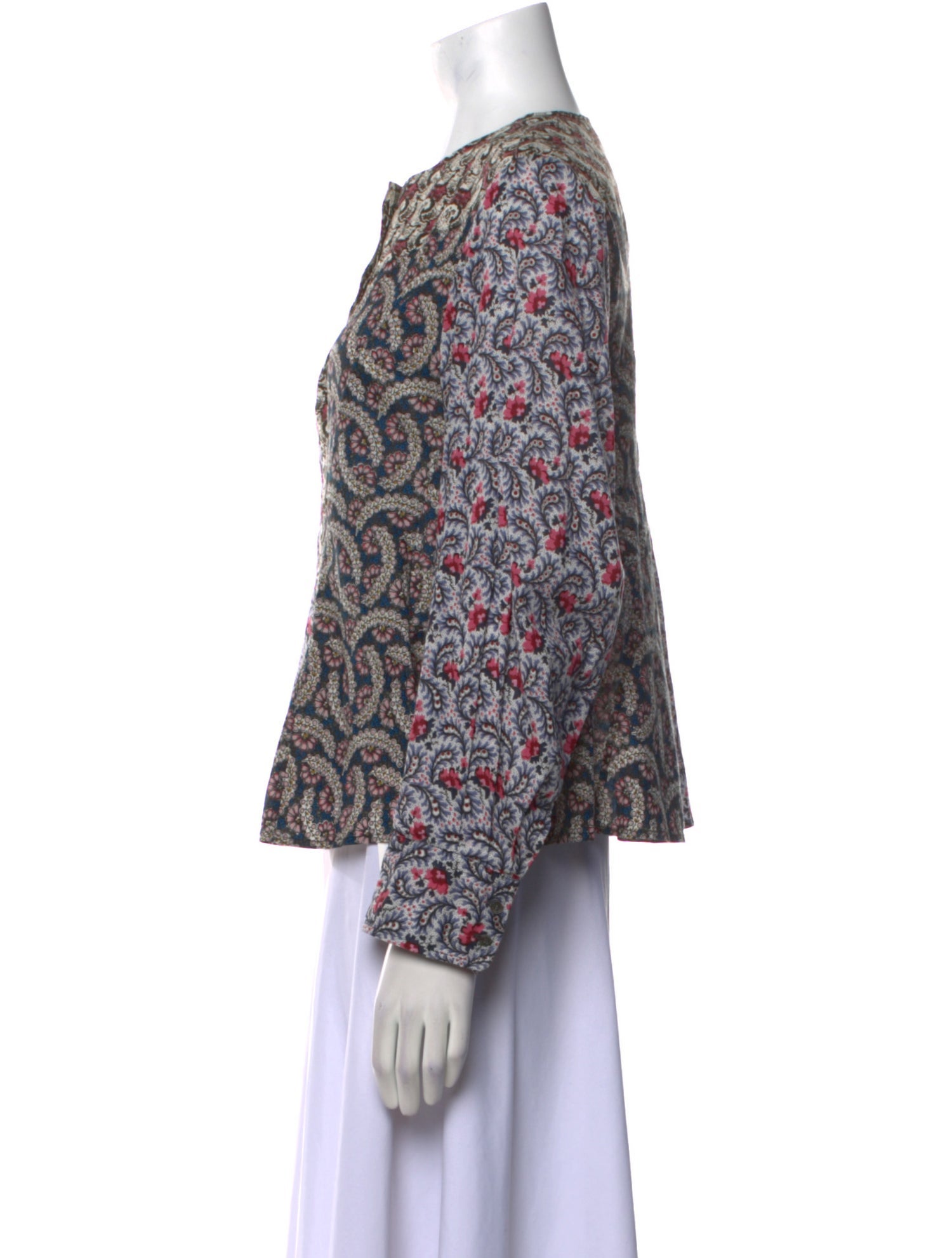 Étoile Isabel Marant Printed Crew Neck Blouse