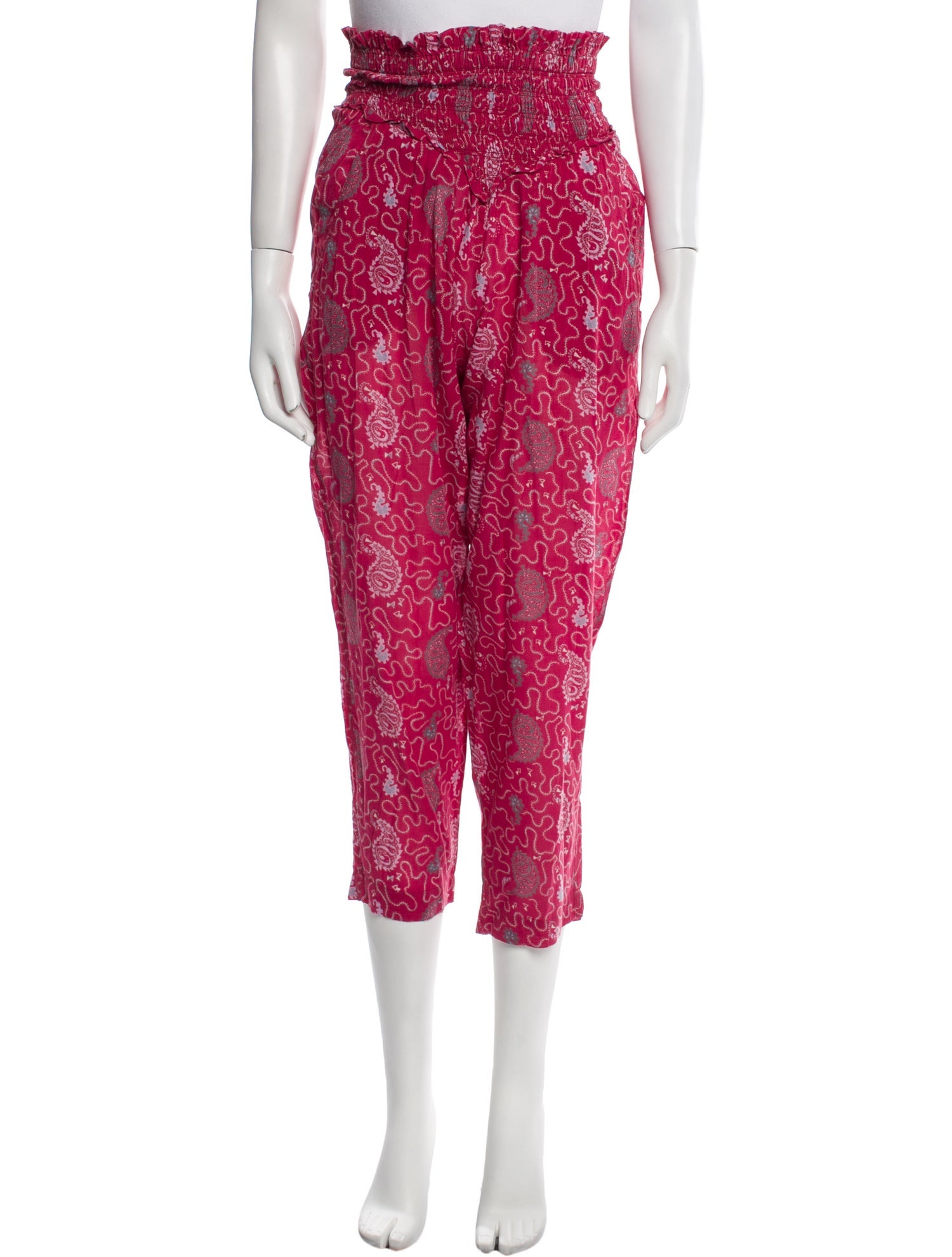 Étoile Isabel Marant Paisley Print Straight Leg Pants