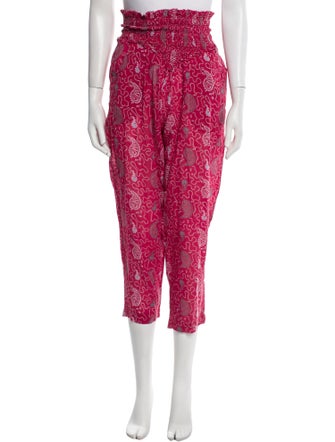 Étoile Isabel Marant Paisley Print Straight Leg Pants