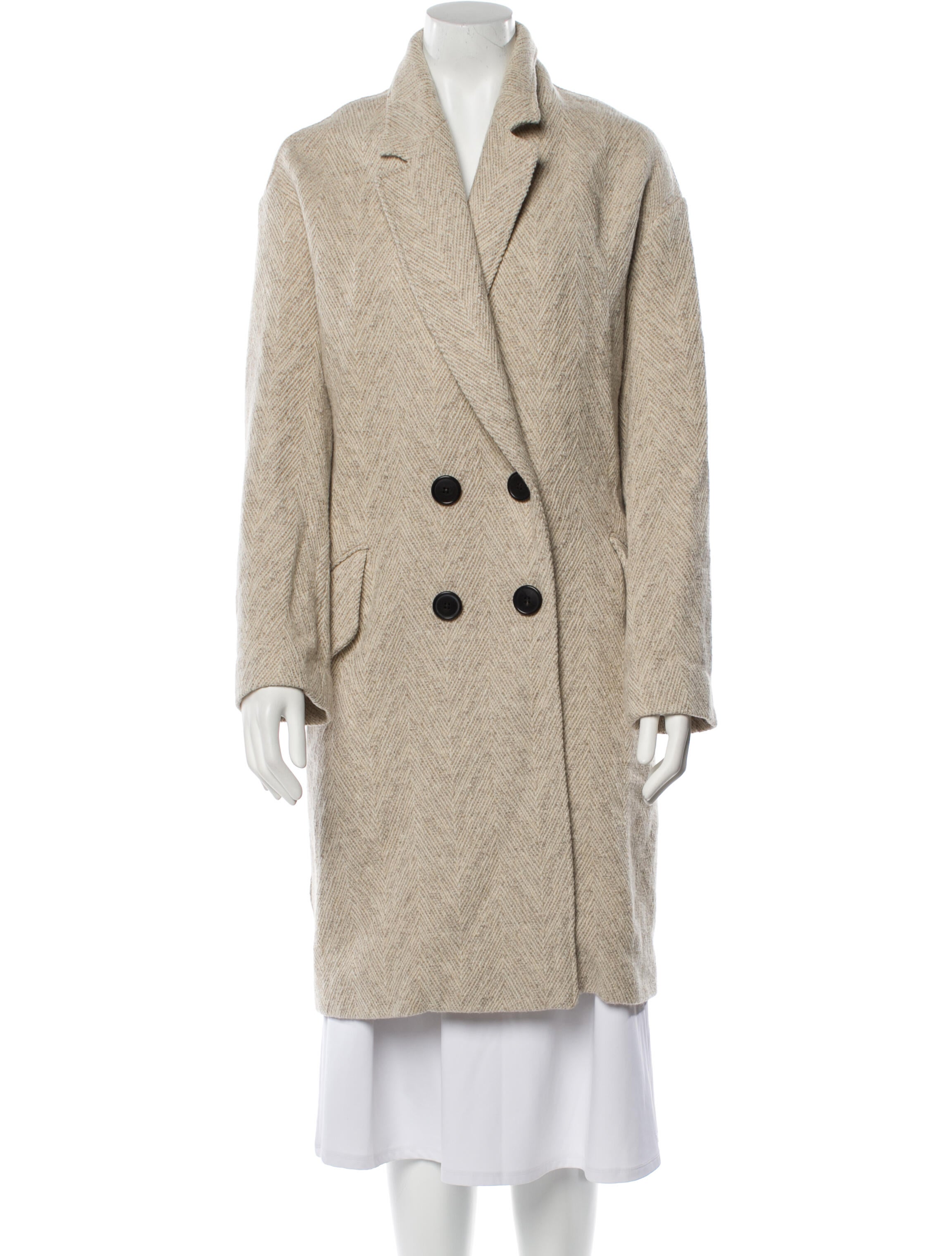 Étoile Isabel Marant Wool Faux Fur Coat