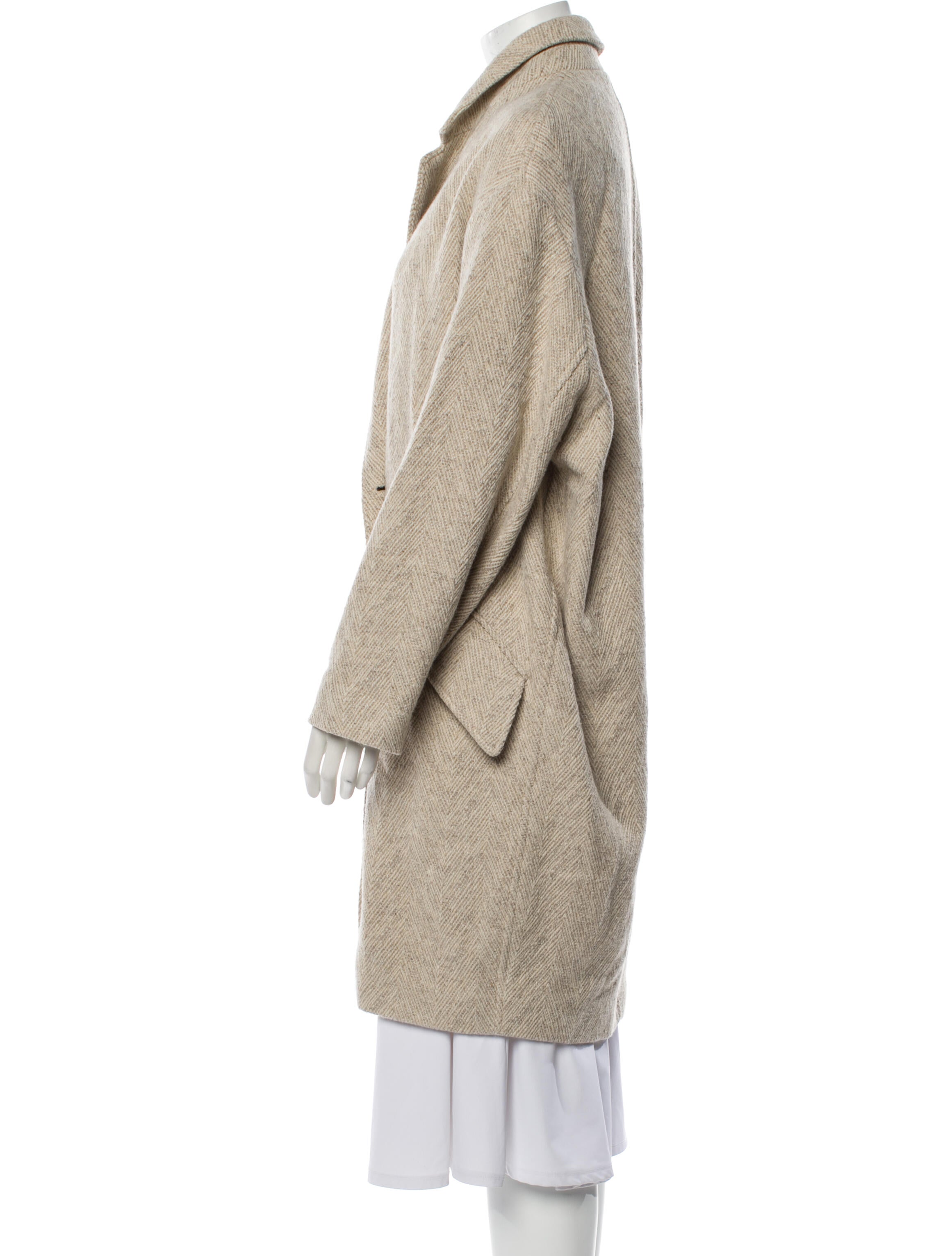Étoile Isabel Marant Wool Faux Fur Coat
