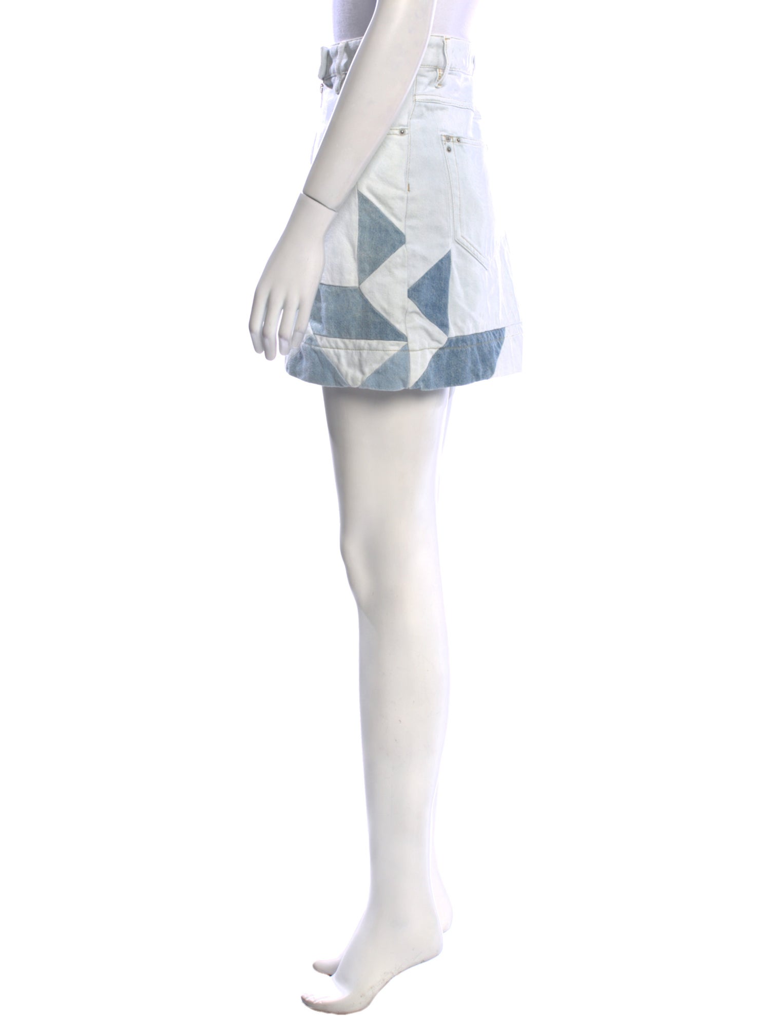 Étoile Isabel Marant Colorblock Pattern Mini Skirt