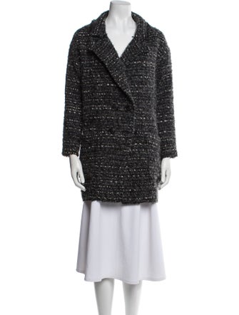 Étoile Isabel Marant Wool Tweed Pattern Peacoat