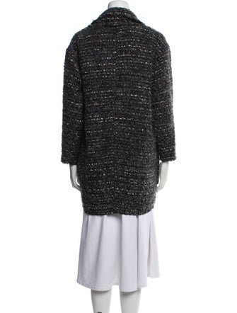 Étoile Isabel Marant Wool Tweed Pattern Peacoat